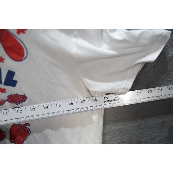 Allmade Eat Local Ride Bikes T-Shirt White L Swamp Rabbit Cafe Organic Cotton - Picture 5 of 6